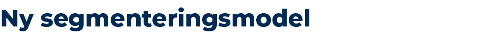 Ny segmenteringsmodel